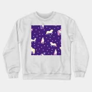 Unicorns and Snow Crewneck Sweatshirt